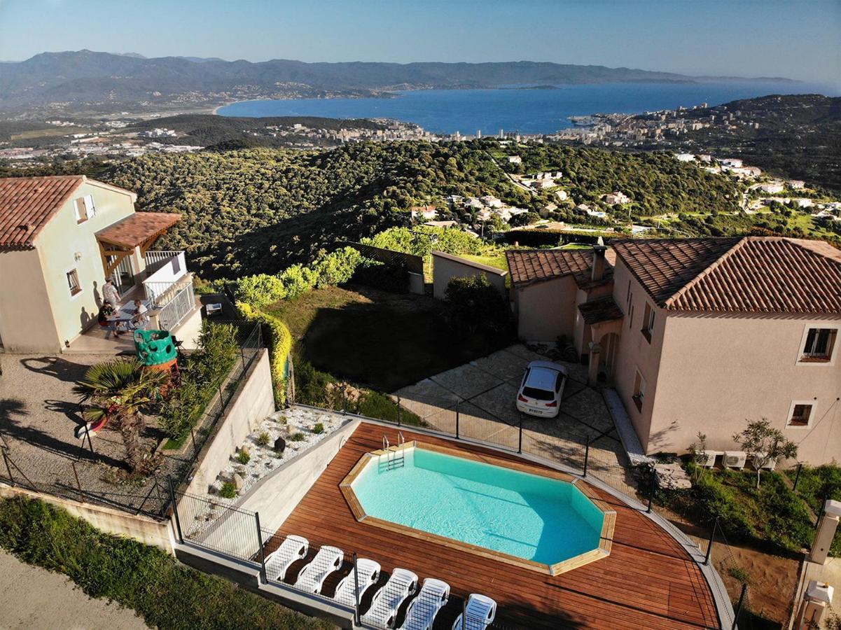 Gites Sassone, Vue Panoramique Sur Ajaccio Et La Mer Alata Exterior photo